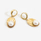 CROWN SHELL EARRINGS WITH PEARLS