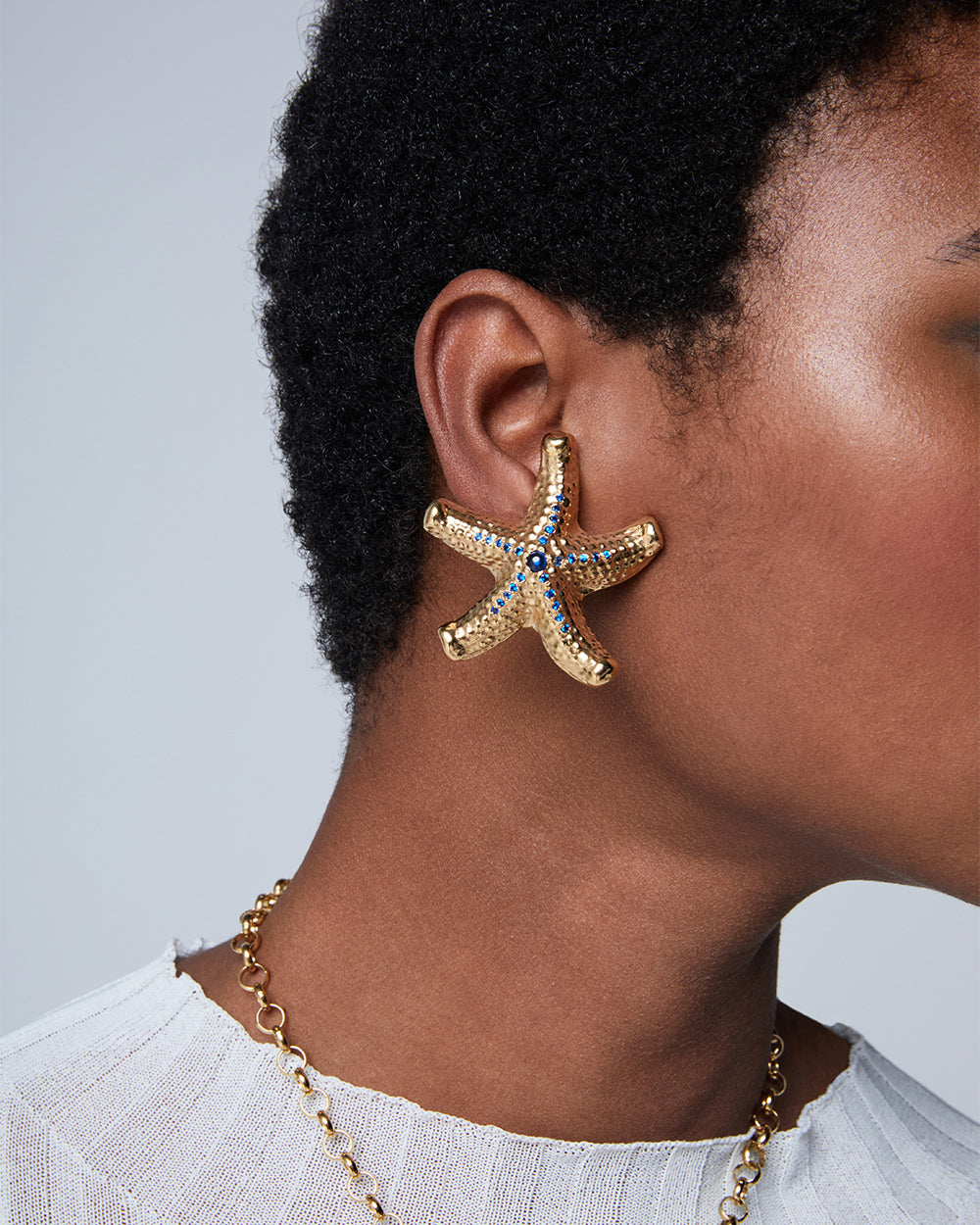 Big hot sale starfish earrings